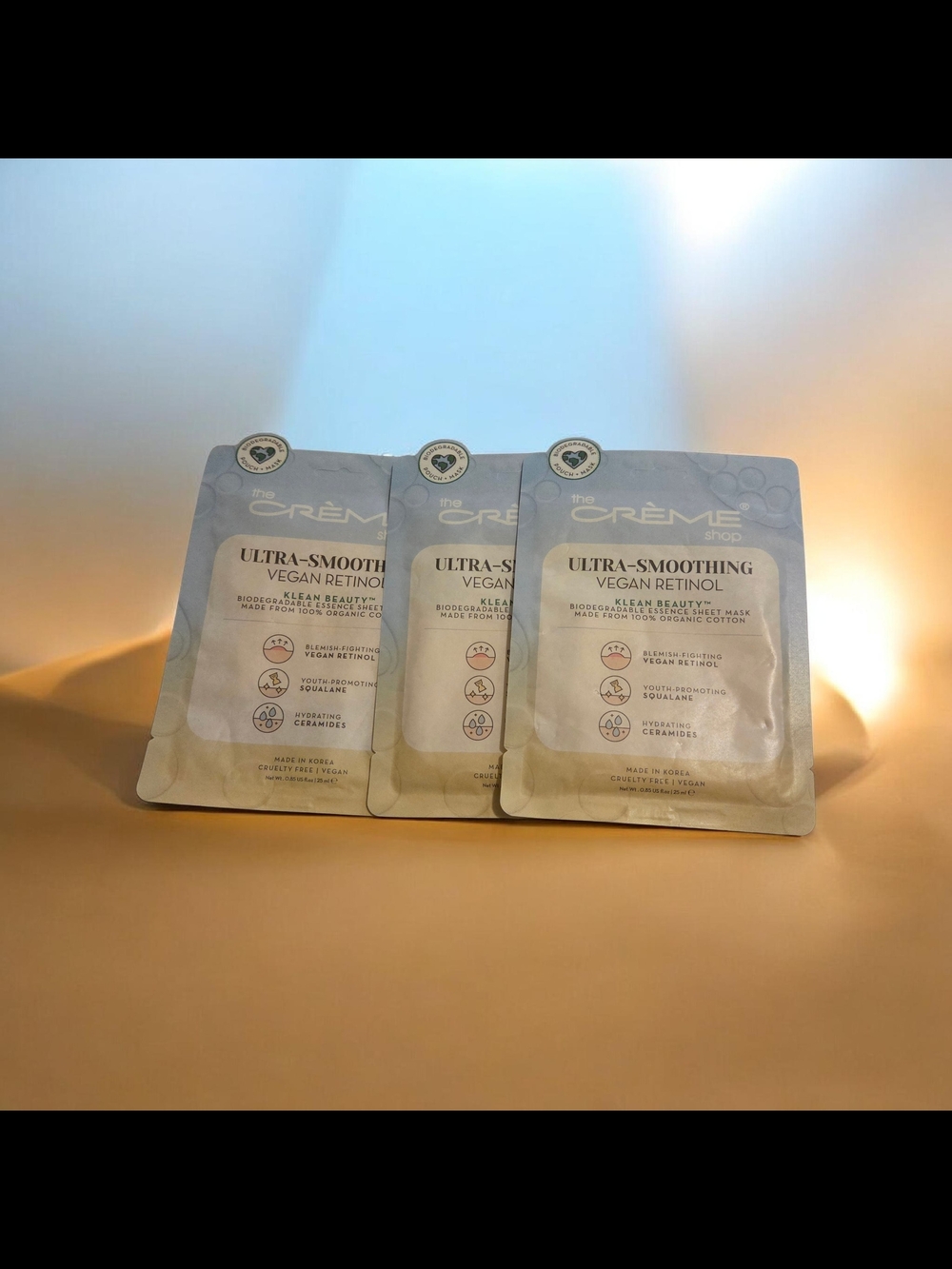 The Crème Shop Ultra-Smoothing Vegan Retinol Sheet Mask - Cream